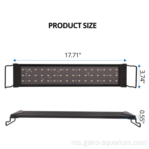 Tangki tangki ikan akuarium LED untuk air tawar